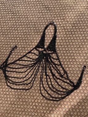 Heavy Black Halter Neck Chainmail Top⛓️